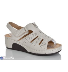 Босоніжки жіночі на літо (8 пар р.37-42) бежевий  "ZORINA"