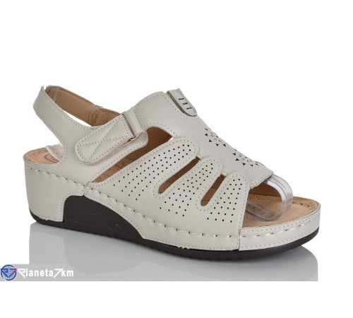 Босоніжки жіночі на літо (8 пар р.37-42) бежевий  "ZORINA"