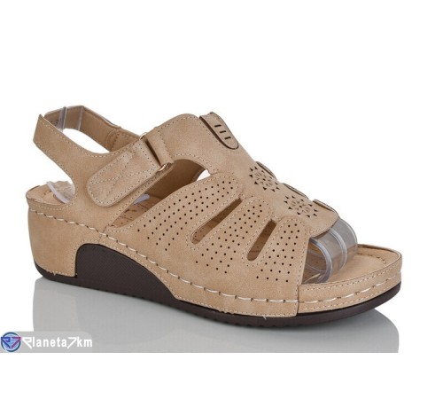 Босоніжки жіночі на літо (8 пар р.37-42) коричневий  "ZORINA"