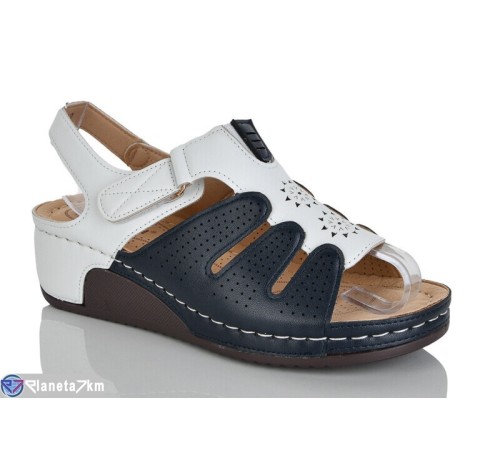 Босоніжки жіночі на літо (8 пар р.37-42) синій  "ZORINA"