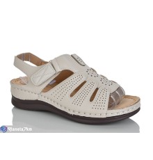 Босоніжки жіночі на літо (8 пар р.37-42) бежевий  "ZORINA"