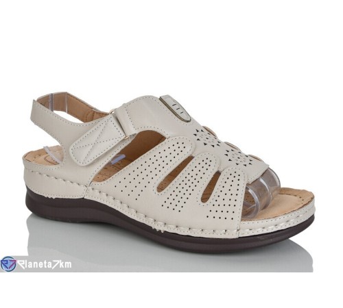 Босоніжки жіночі на літо (8 пар р.37-42) бежевий  "ZORINA"