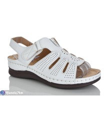 Босоніжки жіночі на літо (8 пар р.37-42) білий  "ZORINA"