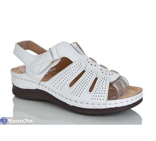 Босоніжки жіночі на літо (8 пар р.37-42) білий  "ZORINA"