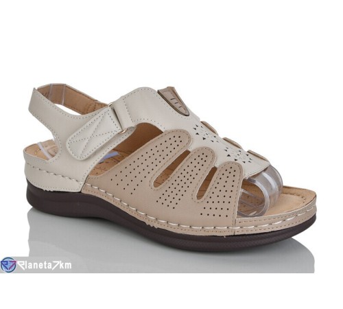 Босоніжки жіночі на літо (8 пар р.37-42) коричневий  "ZORINA"