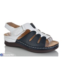 Босоніжки жіночі на літо (8 пар р.37-42) синій  "ZORINA"