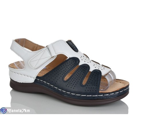 Босоніжки жіночі на літо (8 пар р.37-42) синій  "ZORINA"