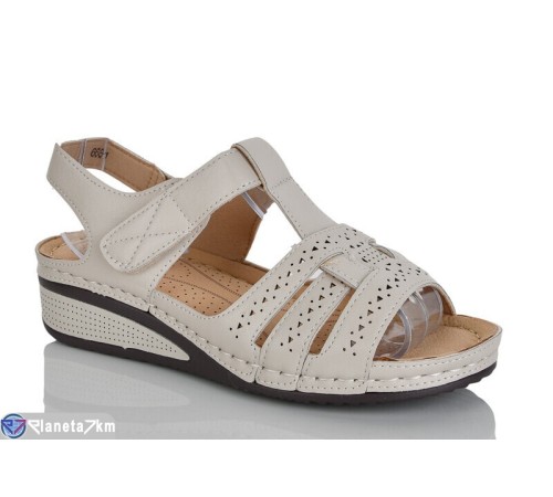 Босоніжки жіночі на літо (8 пар р.37-42) бежевий  "ZORINA"