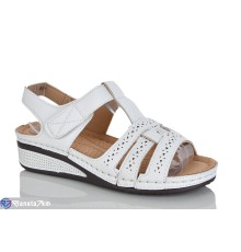 Босоніжки жіночі на літо (8 пар р.37-42) білий  "ZORINA"