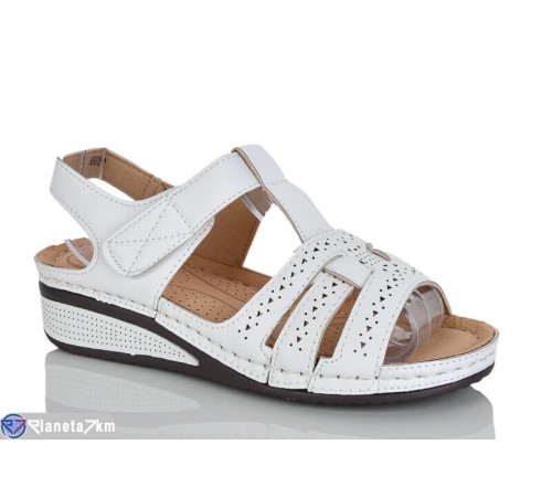 Босоніжки жіночі на літо (8 пар р.37-42) білий  "ZORINA"