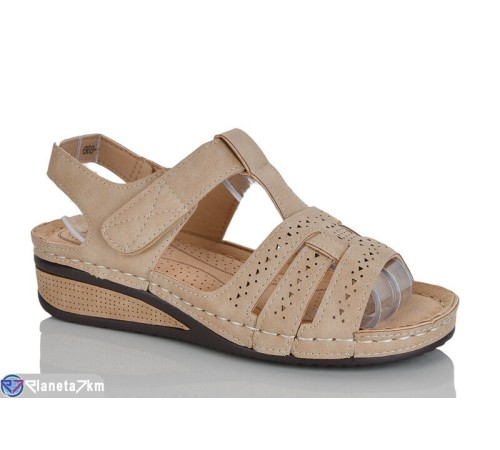 Босоніжки жіночі на літо (8 пар р.37-42) коричневий  "ZORINA"