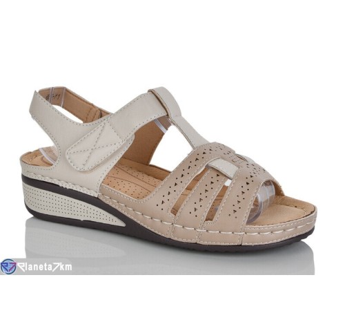 Босоніжки жіночі на літо (8 пар р.37-42) коричневий  "ZORINA"