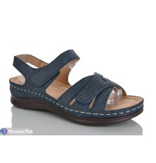 Босоніжки жіночі на літо (8 пар р.37-42) синій  "ZORINA"