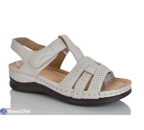 Босоніжки жіночі на літо (8 пар р.37-42) бежевий  "ZORINA"