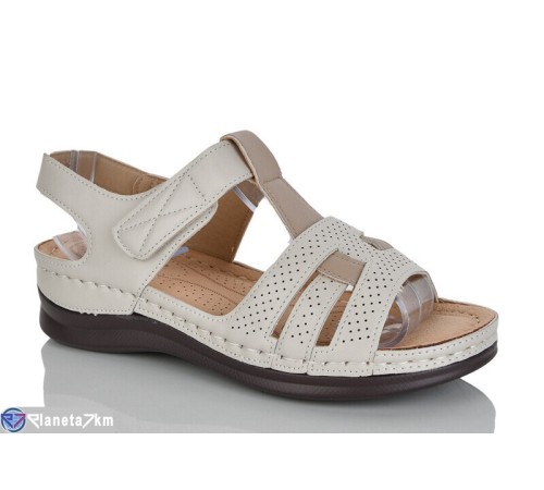 Босоніжки жіночі на літо (8 пар р.37-42) бежевий  "ZORINA"