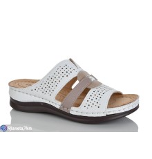 Шлепки жіночі на літо (8 пар р.37-42) білий  "ZORINA"