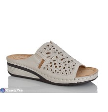 Шлепки жіночі на літо (8 пар р.37-42) бежевий  "ZORINA"