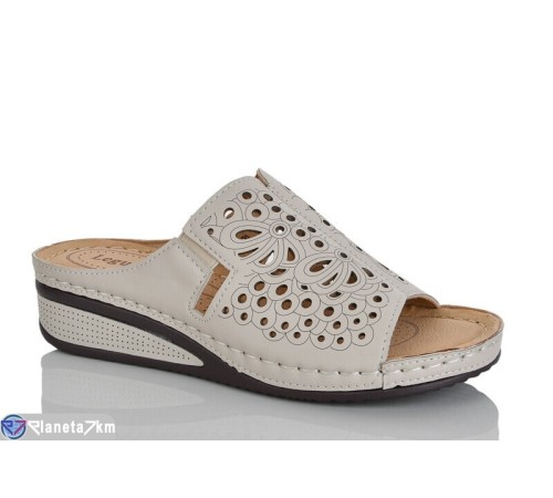 Шлепки жіночі на літо (8 пар р.37-42) бежевий  "ZORINA"