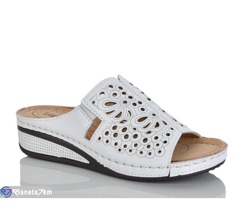 Шлепки жіночі на літо (8 пар р.37-42) білий  "ZORINA"