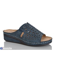 Шлепки жіночі на літо (8 пар р.37-42) синій  "ZORINA"