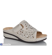 Шлепки жіночі на літо (8 пар р.37-42) бежевий  "ZORINA"