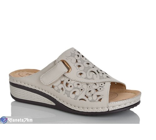 Шлепки жіночі на літо (8 пар р.37-42) бежевий  "ZORINA"