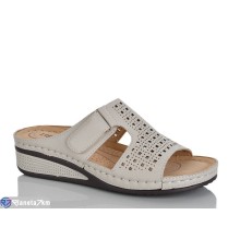 Шлепки жіночі на літо (8 пар р.37-42) бежевий  "ZORINA"