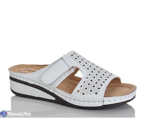 Шлепки жіночі на літо (8 пар р.37-42) білий  "ZORINA"