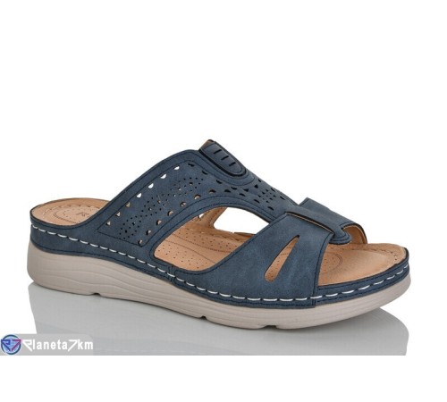 Шлепки жіночі на літо (8 пар р.37-42) синій  "ZORINA"