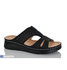 Шлепки жіночі на літо (8 пар р.37-42) чорний  "ZORINA"