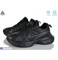 Кросівки жіночі на весну/осінь (8 пар р.36-41) чорний  "STILLI Group"