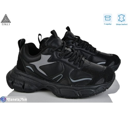 Кросівки жіночі на весну/осінь (8 пар р.36-40) чорний  "STILLI Group"