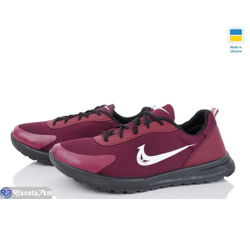 Кросівки чоловічі (6 пар р.41-45) бордовий  "Favora"