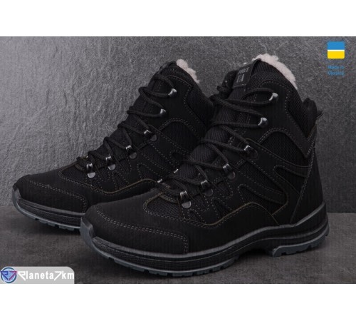 Черевики чоловічі на зиму (8 пар р.40-45) чорний  "OLLA"