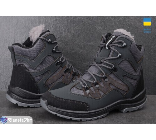 Черевики чоловічі на зиму (8 пар р.40-45) сірий  "OLLA"