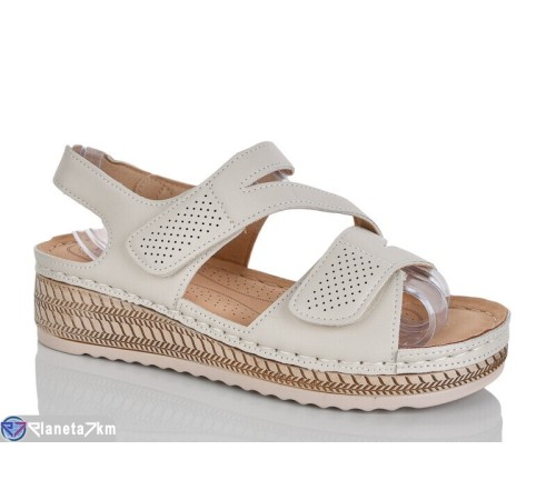 Босоніжки жіночі на літо (8 пар р.37-42) бежевий  "ZORINA"