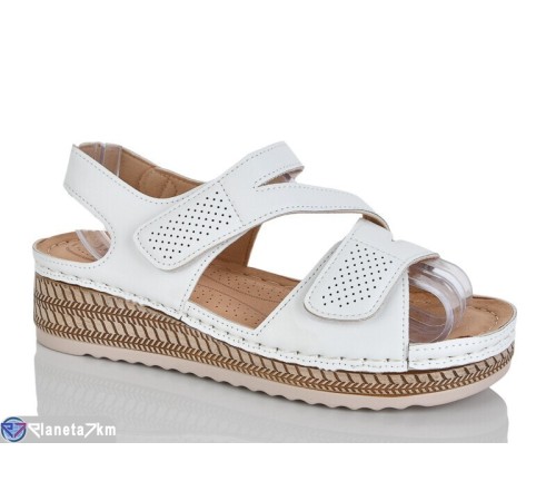 Босоніжки жіночі на літо (8 пар р.37-42) білий  "ZORINA"