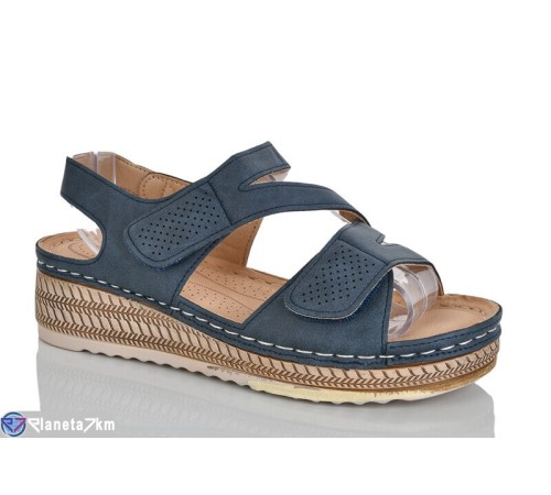 Босоніжки жіночі на літо (8 пар р.37-42) синій  "ZORINA"