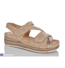 Босоніжки жіночі на літо (8 пар р.37-42) коричневий  "ZORINA"