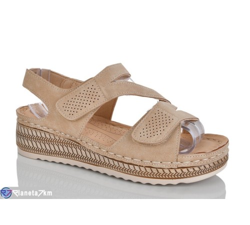 Босоніжки жіночі на літо (8 пар р.37-42) коричневий  "ZORINA"