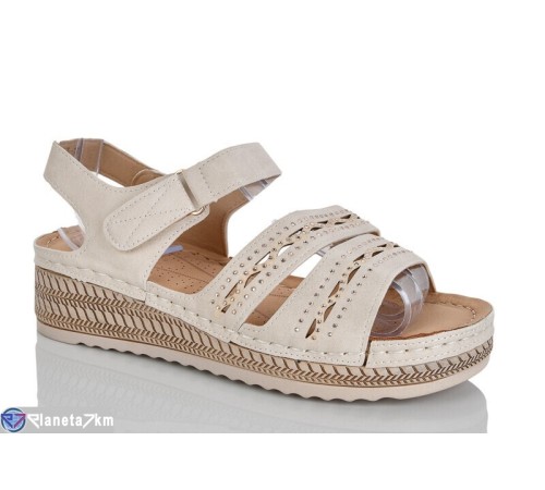 Босоніжки жіночі на літо (8 пар р.37-42) бежевий  "ZORINA"