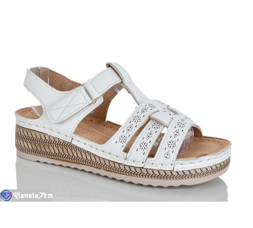 Босоніжки жіночі на літо (8 пар р.37-42) білий  "ZORINA"