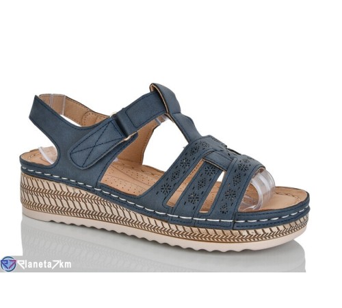 Босоніжки жіночі на літо (8 пар р.37-42) синій  "ZORINA"