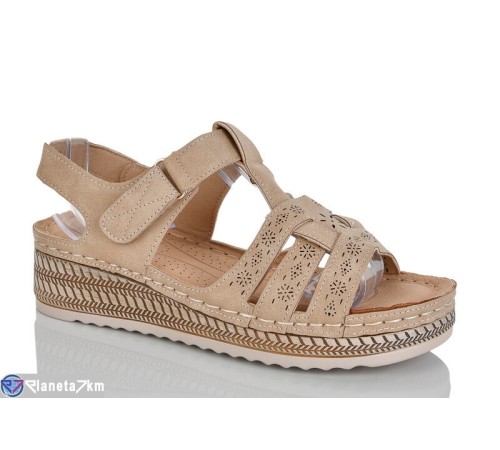 Босоніжки жіночі на літо (8 пар р.37-42) коричневий  "ZORINA"