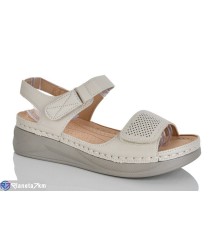 Босоніжки жіночі на літо (8 пар р.37-42) бежевий  "ZORINA"