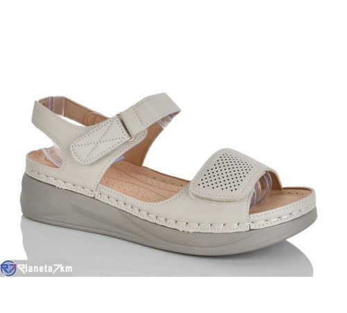 Босоніжки жіночі на літо (8 пар р.37-42) бежевий  "ZORINA"