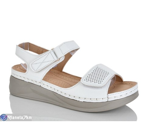 Босоніжки жіночі на літо (8 пар р.37-42) білий  "ZORINA"