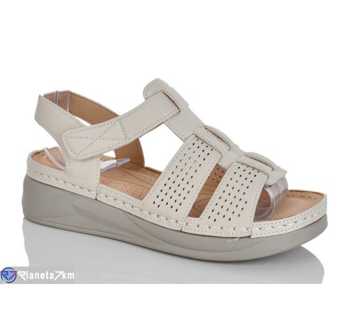 Босоніжки жіночі на літо (8 пар р.37-42) бежевий  "ZORINA"