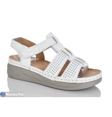 Босоніжки жіночі на літо (8 пар р.37-42) білий  "ZORINA"