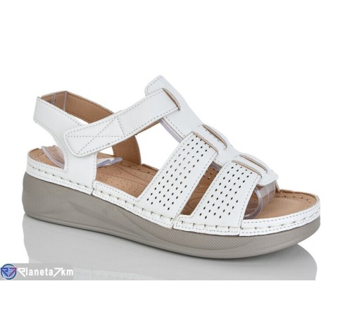 Босоніжки жіночі на літо (8 пар р.37-42) білий  "ZORINA"